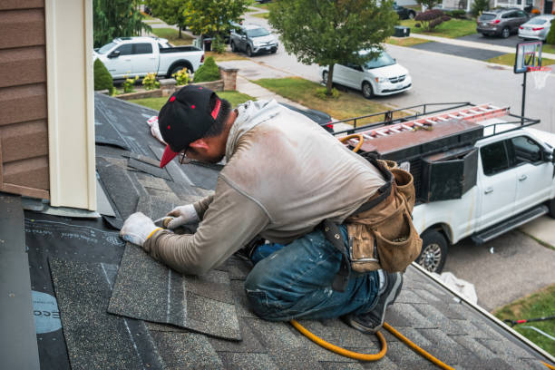 Professional Roofing technician working in Caldwell, NJ
